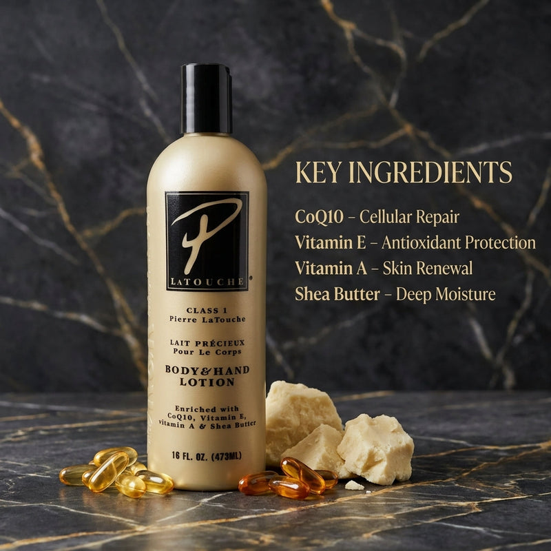 Pierre La Touche key ingredients CoQ10 Vitamin E Vitamin A Shea Butter