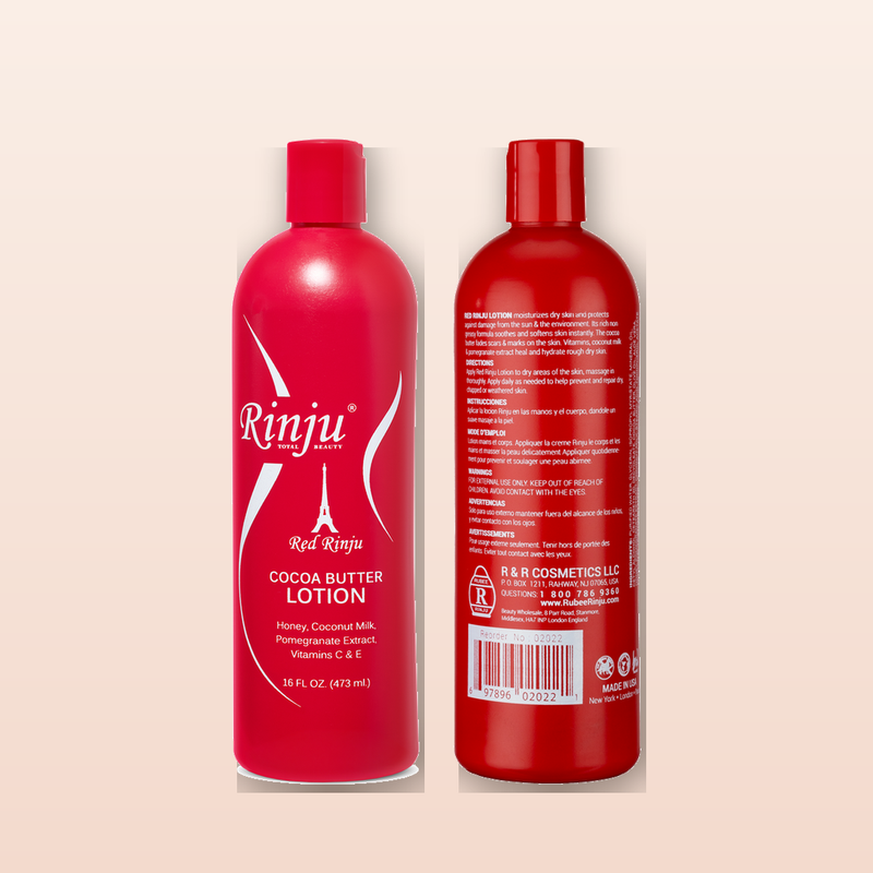 Red Rinju front and back label ingredients and directions