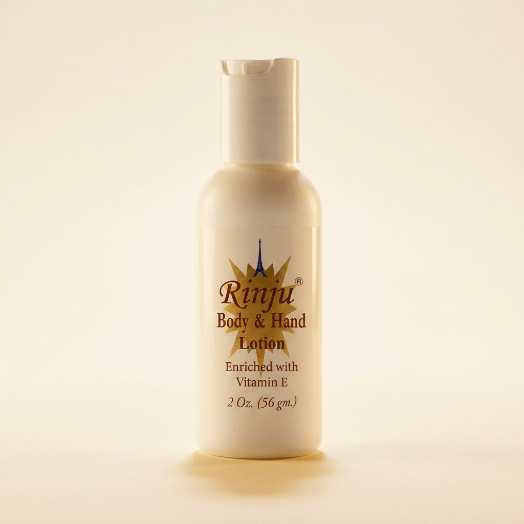 Rinju Gold travel size hero on warm background
