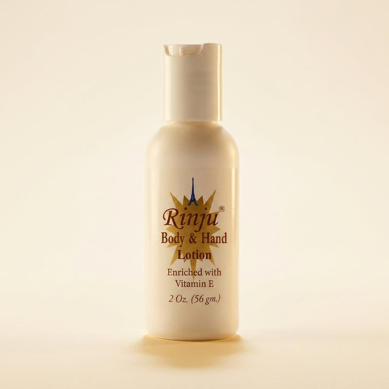 Rinju Gold travel size hero on warm background