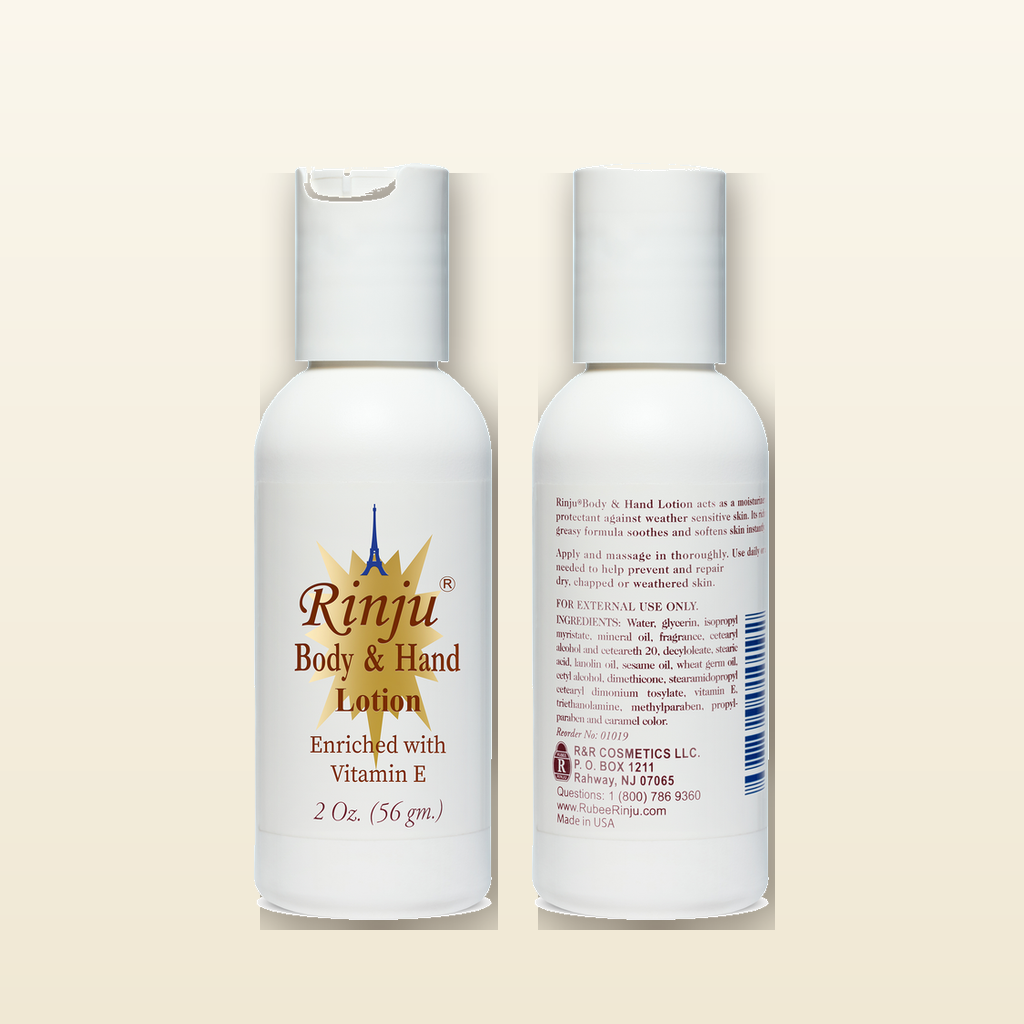 Rinju Gold travel front and back label ingredients and directions